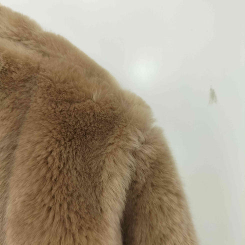 ウィルフリー willfully フェイクファー ノーカラージャケット レディース