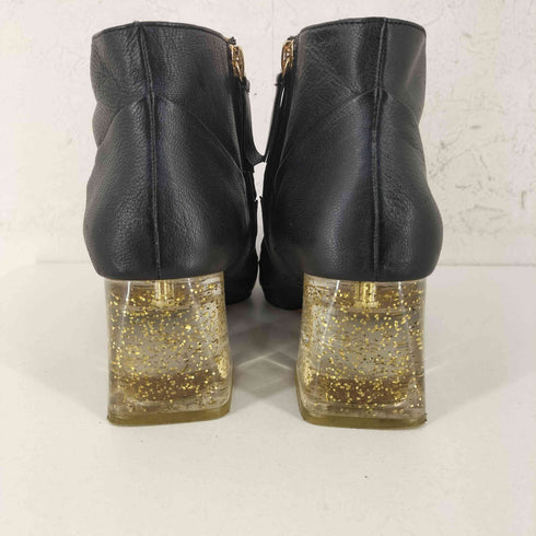 ザラ ZARA レザーヒール ショートブーツ レディース EUR:38