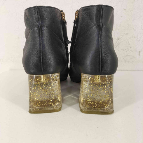 ザラ ZARA レザーヒール ショートブーツ レディース EUR:38