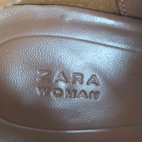 ザラ ZARA レザーヒール ショートブーツ レディース EUR:38
