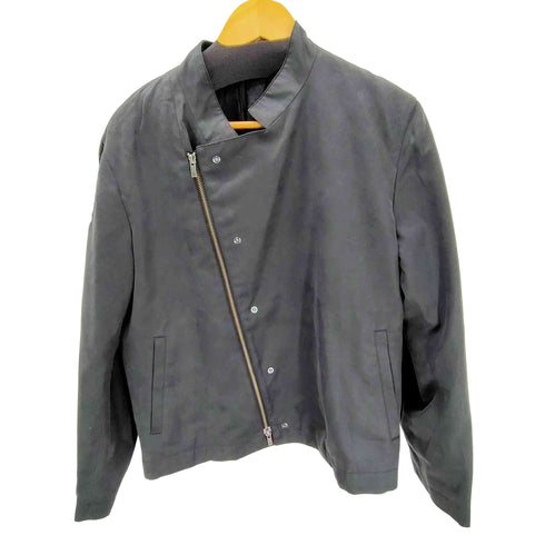 ランバンオンブルー LANVIN en Bleu スエード ダブルジップ ライダース ジャケット 短丈 Y2K メンズ 50