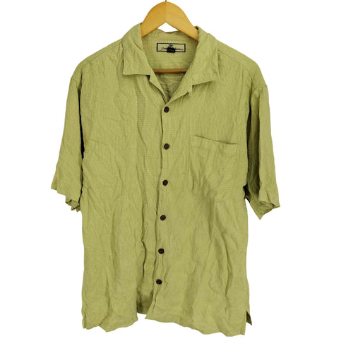 トミーバハマ Tommy Bahama 90-00S シルク100 開襟 半袖 アロハシャツ メンズ import:M