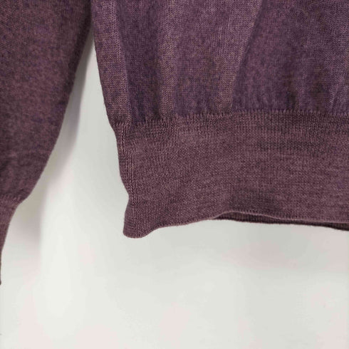 クルチアーニ Cruciani イタリア製 ラナウール リブ切替 ハイゲージ タートルネック メンズ 44