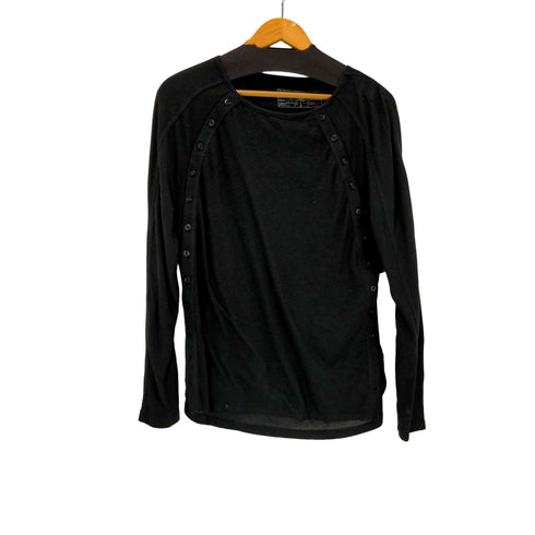 NO/FAITH STUDIOS 2 BUTTON LINE DOUBLE-LAYERED LS ボタンライン ダブルレイヤード L/S カットソー メンズ 2