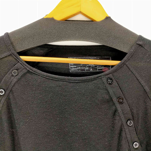 NO/FAITH STUDIOS 2 BUTTON LINE DOUBLE-LAYERED LS ボタンライン ダブルレイヤード L/S カットソー メンズ 2