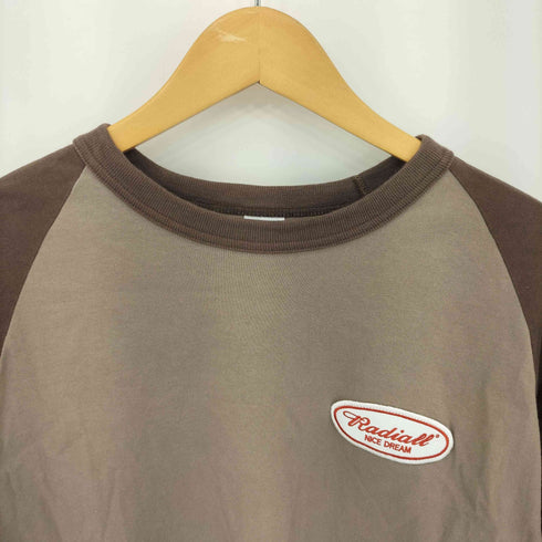 ラディアル RADIALL OVAL CREW NECK RAGLAN SHIRT 3Q/2 オーバルクルーネック ラグランスリーブ Tシャツ カットソー メンズ L
