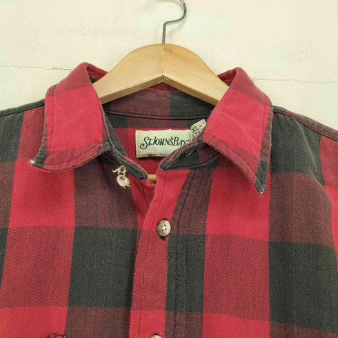 セントジョンズベイ STJOHNS BAY チェック柄 2ポケット シャツ メンズ import:XL