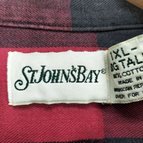 セントジョンズベイ STJOHNS BAY チェック柄 2ポケット シャツ メンズ import:XL