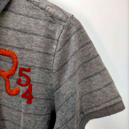 ルールナンバー RUEHL No.925 刺繍 ボーダー S/S ポロシャツ メンズ import:M