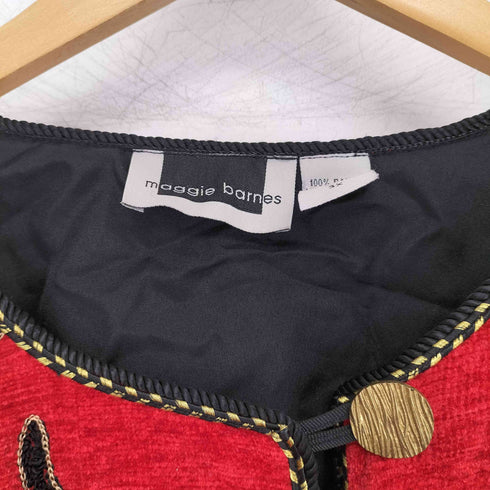 maggie barnes ノーカラー パイル地 カーディガン メンズ 3x