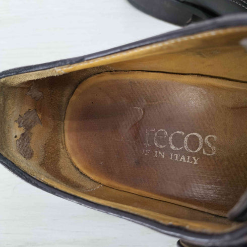 Brecos イタリア製 モンクストラップ レザーシューズ メンズ 40