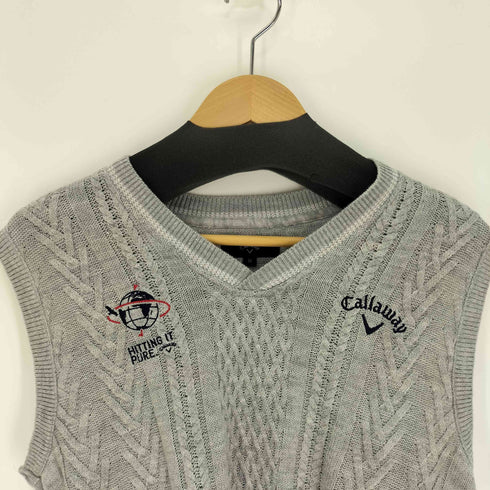 キャロウェイ Callaway 刺繍ロゴ ニットベスト メンズ M