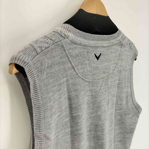 キャロウェイ Callaway 刺繍ロゴ ニットベスト メンズ M
