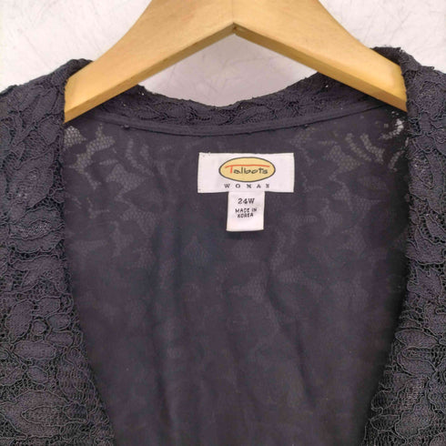 タルボット TALBOTS レースシャツ カーディガン レディース 24W