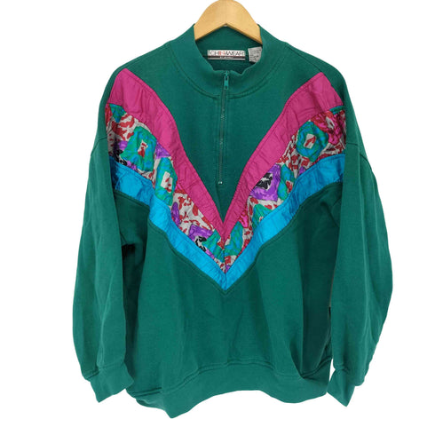CHINAWEAR ハーフジップ 素材切替 レディース import:XL