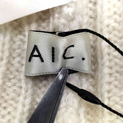 エーアイシー AIC. ランダム リブ ポロニット トップス レディース FREE