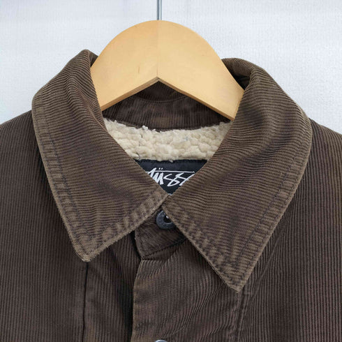 ステューシー Stussy 00S AUTHENTIC GEAR 細畝コーデュロイ カバーオール 裏地ボア メンズ import:S