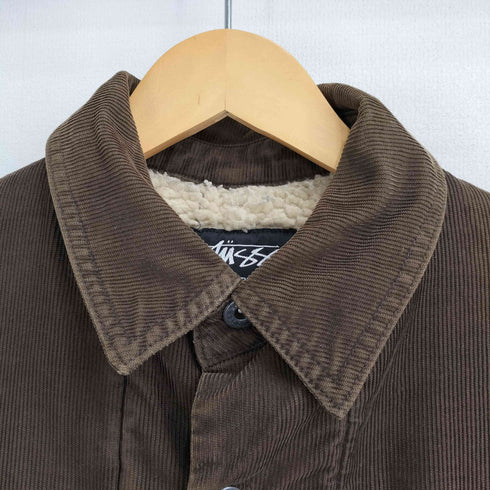 ステューシー Stussy 00S AUTHENTIC GEAR 細畝コーデュロイ カバーオール 裏地ボア メンズ import:S