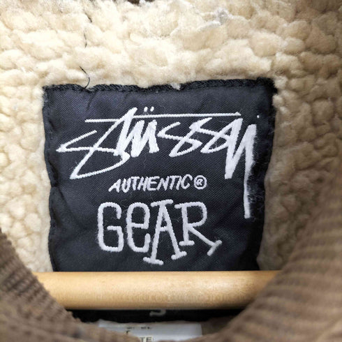 ステューシー Stussy 00S AUTHENTIC GEAR 細畝コーデュロイ カバーオール 裏地ボア メンズ import:S