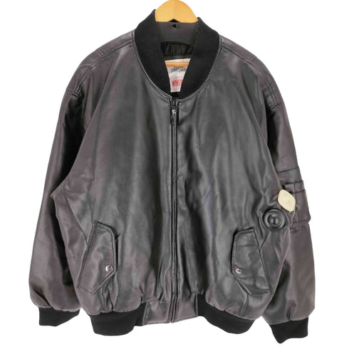 wheremi エコレザーボンバージャケット メンズ import:XL