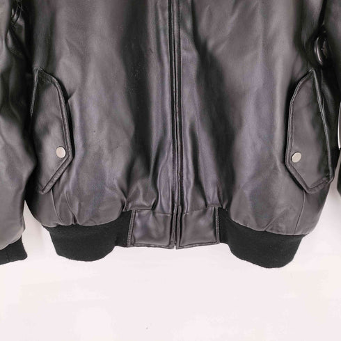 wheremi エコレザーボンバージャケット メンズ import:XL