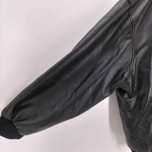 wheremi エコレザーボンバージャケット メンズ import:XL