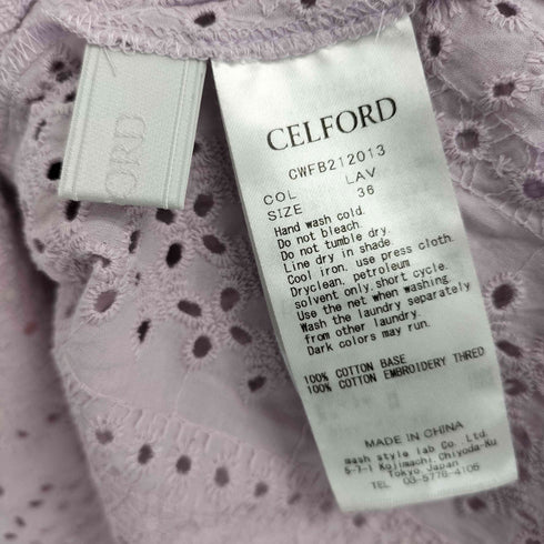 CELFOR コットンエンブロイダリーブラウス レディース 36
