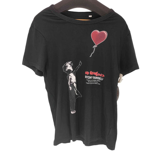 NO COMMENT PARIS プリントクルーネックTシャツ メンズ import:L