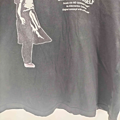 NO COMMENT PARIS プリントクルーネックTシャツ メンズ import:L
