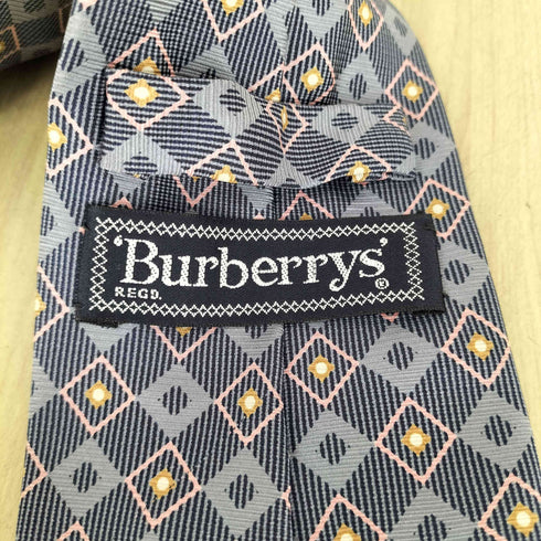 バーバリーズ BURBERRYS ダイヤモンドデザインシルクネクタイ メンズ