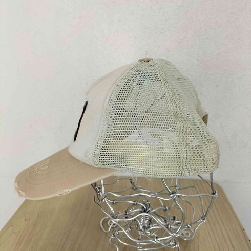 NATURALBLOOD ワッペンデザインダメージメッシュキャップ メンズ