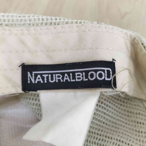 NATURALBLOOD ワッペンデザインダメージメッシュキャップ メンズ