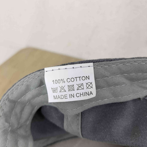 刺繍デザインデニム切替ストラップバックキャップ メンズ