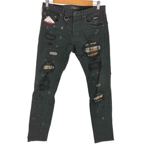 OVERDESIGN ダメージ加工スキニーデニムパンツ メンズ W32