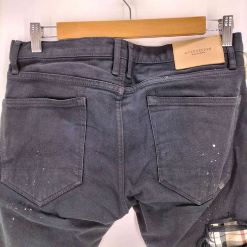 OVERDESIGN ダメージ加工スキニーデニムパンツ メンズ W32
