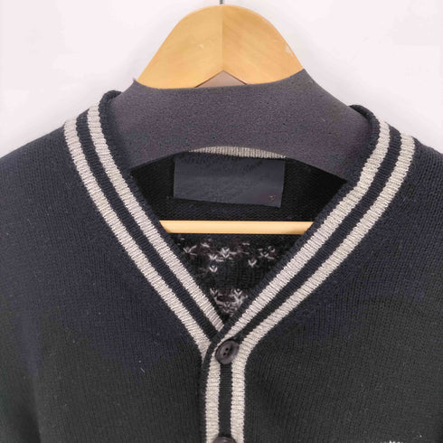 ロエン Roen スカルデザインウールニットカーディガン Y2K メンズ JPN:46