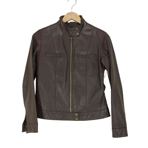 レッセパッセ LAISSE PASSE カウレザーシングルライダースジャケット レディース F