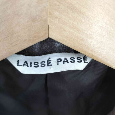 レッセパッセ LAISSE PASSE カウレザーシングルライダースジャケット レディース F