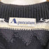 アクアスキュータム AQUASCUTUM 00-90S ウール混 ナイロン 総柄 スキッパーニット メンズ