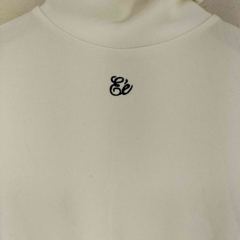 エピヌ epine ロゴ刺繍 タートルネック カットソー レディース