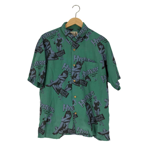 ヒステリックグラマー HYSTERIC GLAMOUR 21SS MONDO VISION柄 アロハシャツ メンズ JPN:L