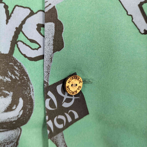 ヒステリックグラマー HYSTERIC GLAMOUR 21SS MONDO VISION柄 アロハシャツ メンズ JPN:L