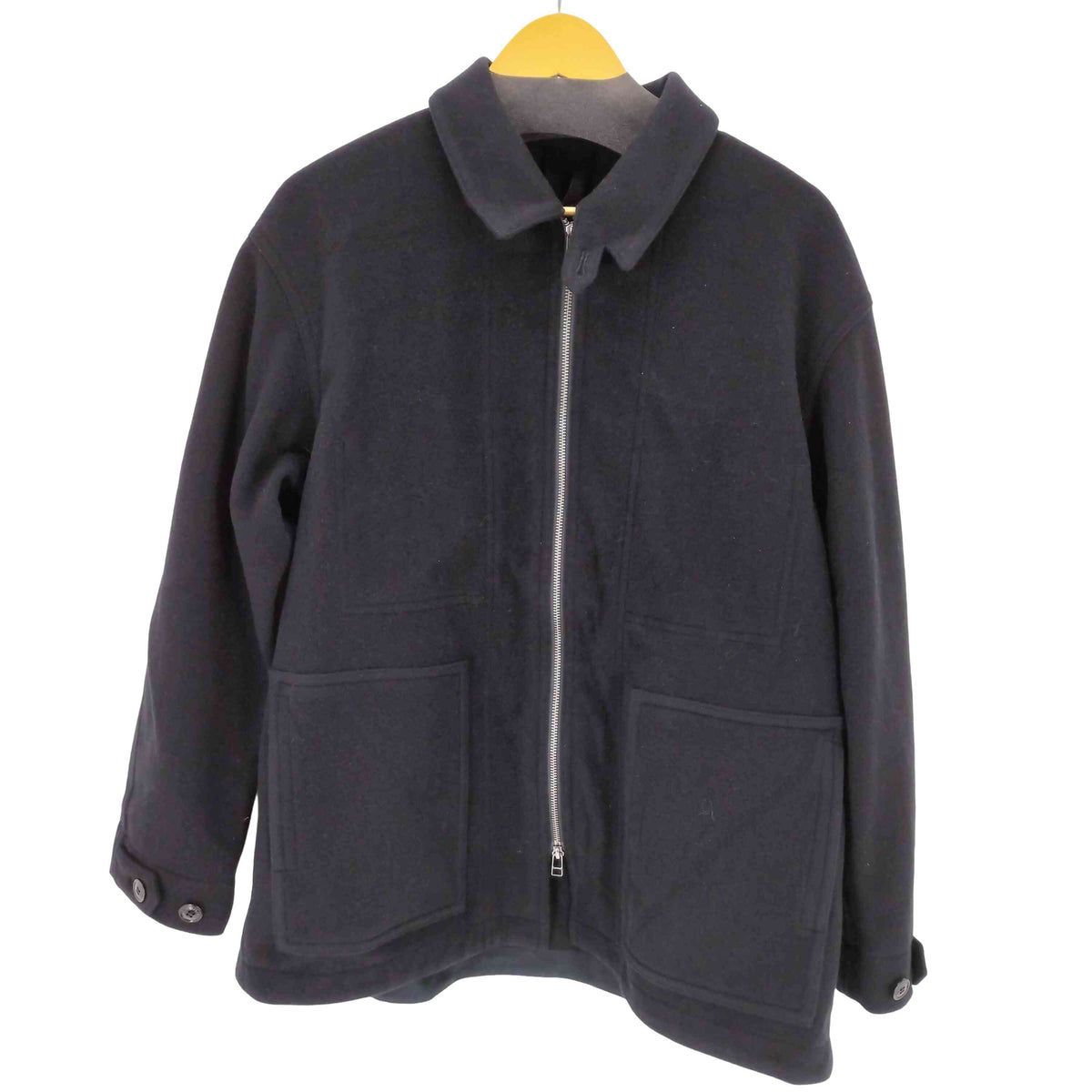 CONFECT★ウールカシミヤフリースワークコート nest robe CONFECT(ネストローブコンフェクト) / 24AW/ウールカシミヤフリースワークコート/4/カシミア/BLK/02243-0005  | 古着の販売・通販ならセカンドストリート