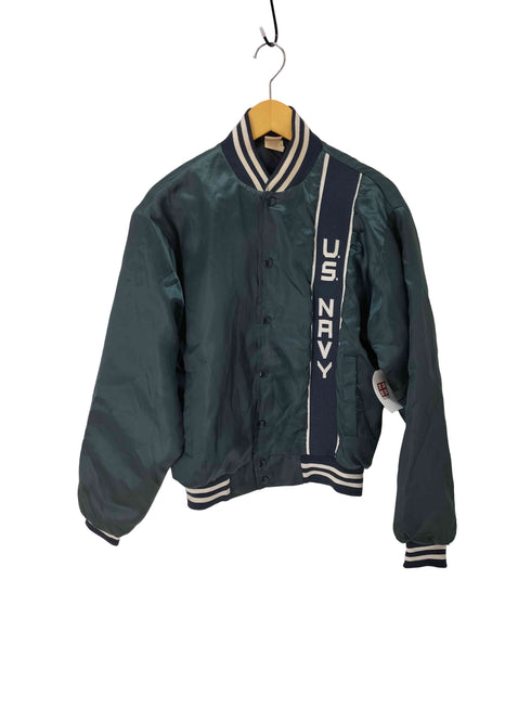 ソフィー SOFFE USA製 U.S.NAVY サテン スタジャン メンズ import:L