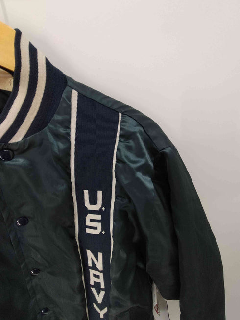 ソフィー SOFFE USA製 U.S.NAVY サテン スタジャン メンズ import:L