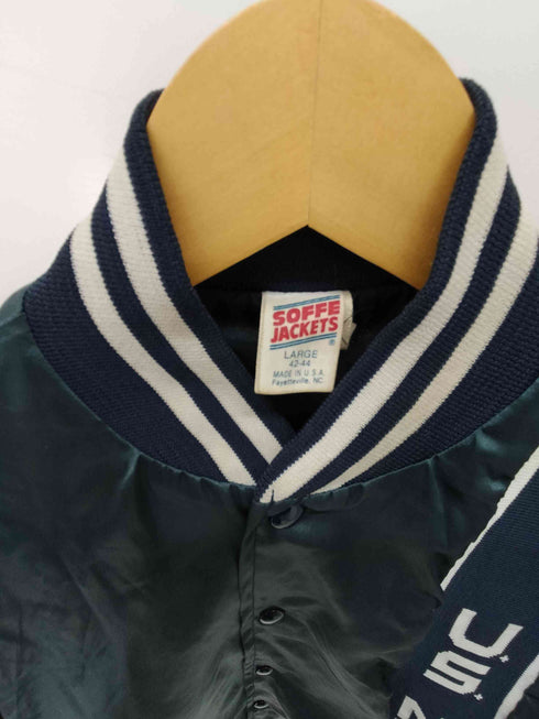 ソフィー SOFFE USA製 U.S.NAVY サテン スタジャン メンズ import:L