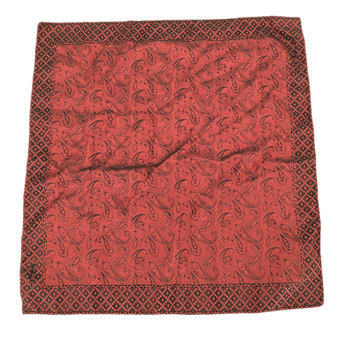 エトロミラノ ETRO MILANO イタリア製 総柄シルクスカーフ メンズ