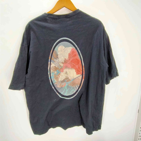 麻中之蓬 一飯之恩 刺繍 背面プリント S/S Tシャツ メンズ JPN:XL