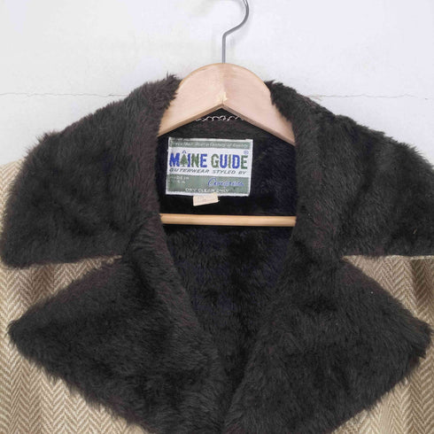 Congress maine guide usa製 ヘリンボーン トラベル パイルファージャケット メンズ US:38