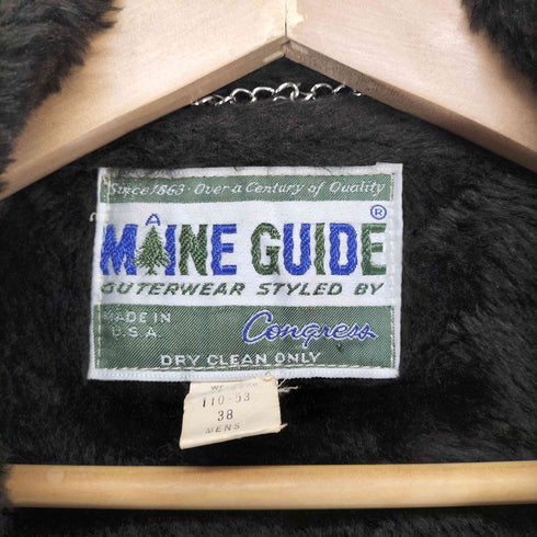 Congress maine guide usa製 ヘリンボーン トラベル パイルファージャケット メンズ US:38